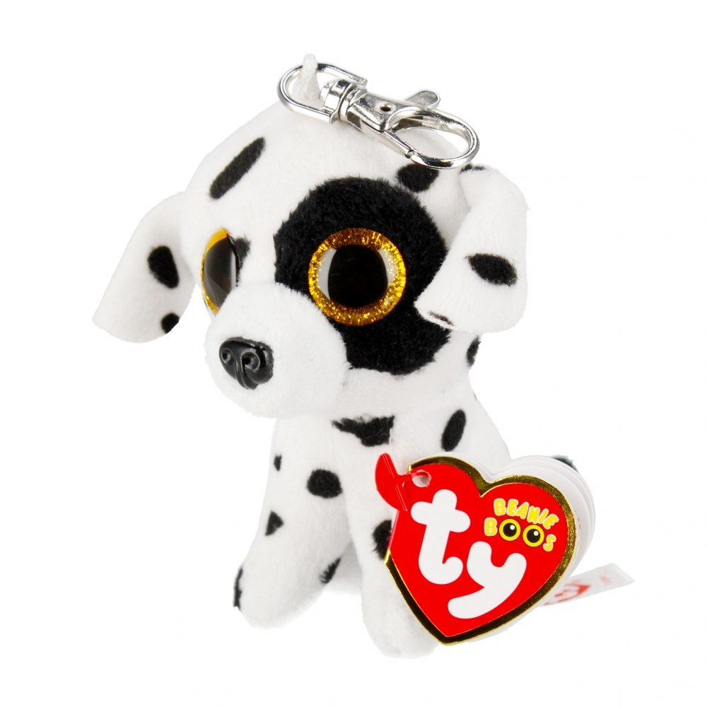 PLÜSCH-SCHLÜSSELANHÄNGER 9 CM HUND LUTHER DALMATIANER METEOR TY35254 METEOR